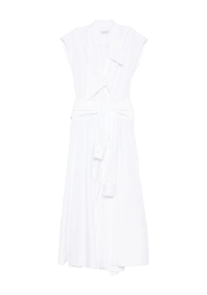 Viktor & Rolf bow drape wrap dress - White