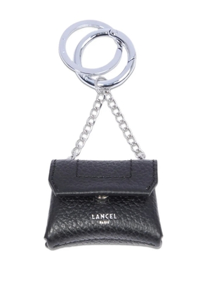 Lancel leather keyring - Black