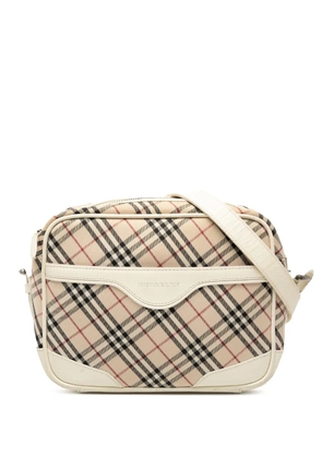 Burberry Pre-Owned 2000-2017 Nova Check Canvas crossbody bag - White