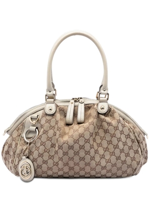 Gucci Pre-Owned 2016-2025 GG Canvas Sukey satchel - White