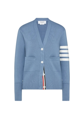 Thom Browne 4-Bar Milano V-neck cardigan - Blue