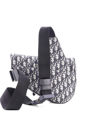 Christian Dior Pre-Owned Saddle Oblique Canvas crossbody bag - Blue