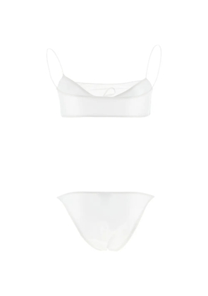 ALLIS BEACHWEAR Sporty Mesh tie-fastening bikini - White