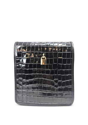 Madison.Maison Moc Croc crossbody bag - Black