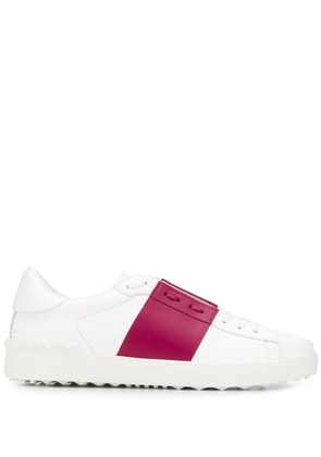 Valentino Garavani striped lace-up sneakers - White