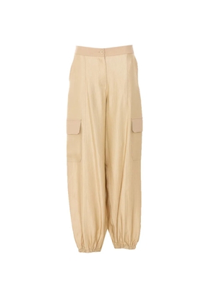 TWINSET cuffed cargo trousers - Neutrals