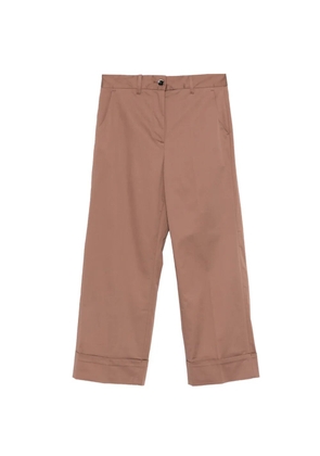 Nine In The Morning Mina turned-up trousers - Brown