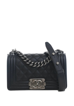 CHANEL Pre-Owned 2021-2026 Small Quilted Caviar Boy Flap crossbody bag - Black