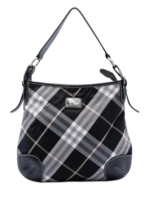 Burberry Pre-Owned 2000-2017 Supernova Check Canvas hobo bag - Black