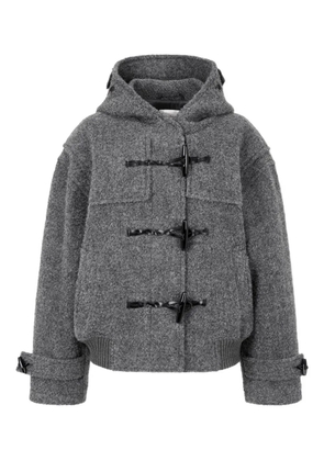 TOMBOY toggle-fastening hooded jacket - Grey