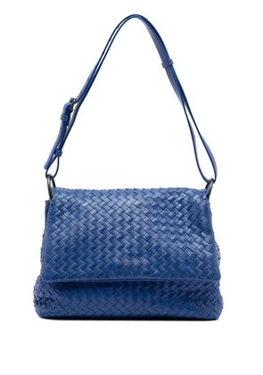 Bottega Veneta Pre-Owned 2012-2026 Nappa Intrecciato Flap shoulder bag - Blue