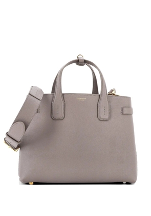 Burberry Pre-Owned Banner NM Leather with House Check Canvas Medium tote bag - Grey