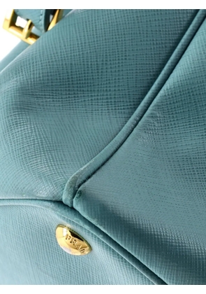 Prada Pre-Owned Double Zip Lux Saffiano Leather Medium tote bag - Blue