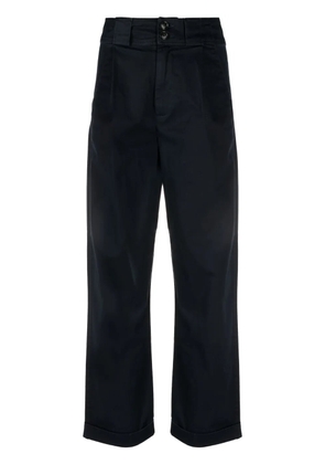 Woolrich high-waisted wide-leg trousers - Blue