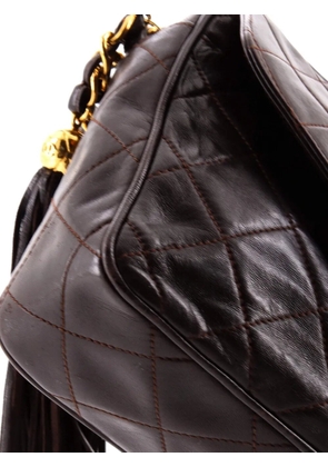 CHANEL Pre-Owned Diamond CC Flap Pocket Camera Bag Quilted Lambskin Small shoulder bag - Brown