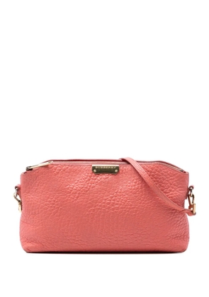 Burberry Pre-Owned 2000-2017 Small Grain Check Embossed Leather Chichester crossbody bag - Pink