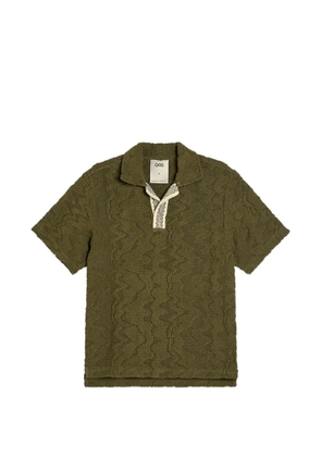 OAS Company jacquard-knit geometric-pattern T-shirt - Green