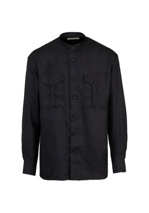 Giuliva Heritage Livio band-collar shirt - Black