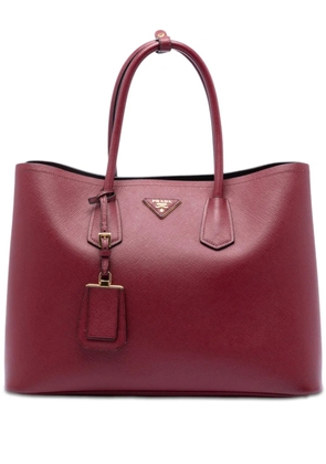 Prada Pre-Owned 2013-2025 Medium Saffiano Cuir Double satchel - Red