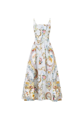 Camilla Seville Sweetheart flared dress - Blue