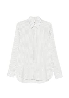 Petar Petrov striped curved-hem shirt - White