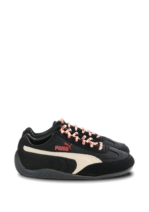 PUMA logo-print lace-up sneakers - Black