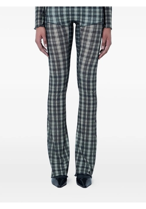 KNWLS plaid leggings - Green