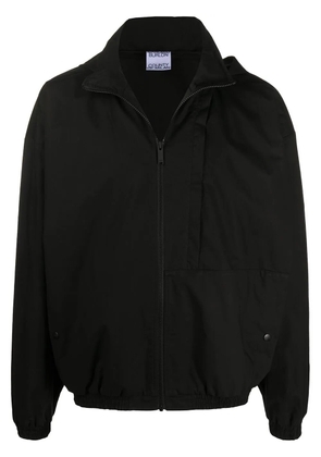 COUNTY OF MILAN logo-print zip-up track jacket - Black