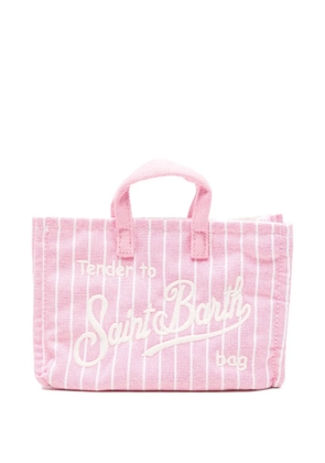 MC2 Saint Barth striped embroidered phone bag - Pink
