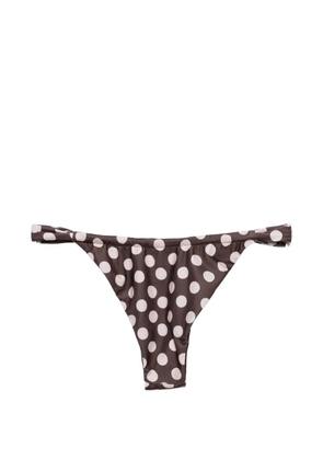 Faithfull the Brand Andez polka-dot bikini bottoms - Brown