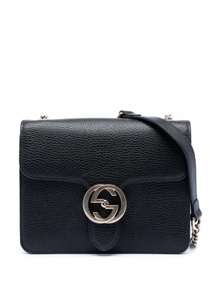 Gucci Pre-Owned 2016-2025 Small Dollar Calfskin Interlocking G crossbody bag - Black