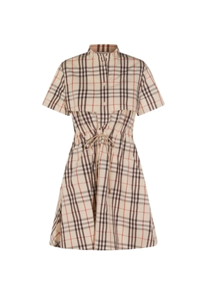 Burberry check shirt mini dress - Neutrals