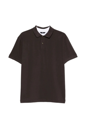 7 For All Mankind layered-effect polo shirt - Brown