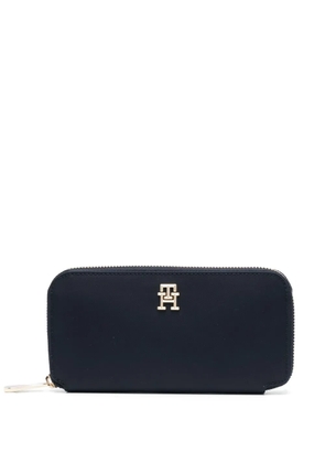 Tommy Hilfiger logo-plaque leather wallet - Blue