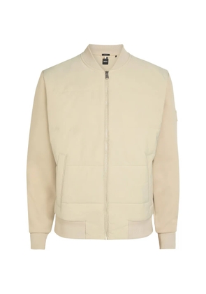 BOSS zip-up bomber jacket - Neutrals