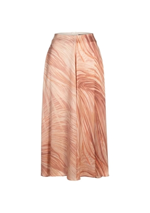 Kiton abstract-print long skirt - Neutrals
