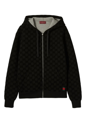 Gucci GG Supreme Canvas zip-up hoodie - Black