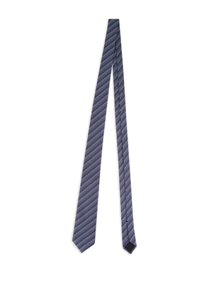 Gucci Horsebit silk jacquard tie - Blue