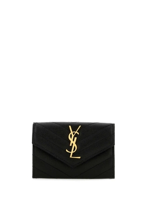 Saint Laurent small Monogram envelope wallet - Black