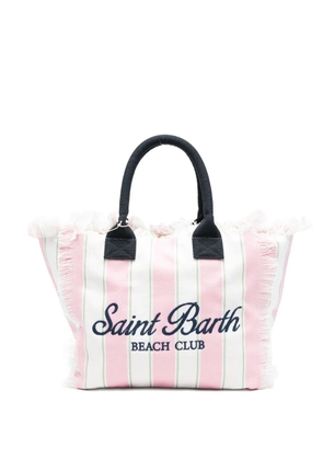 MC2 Saint Barth Vanity striped tote bag - Pink