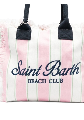 MC2 Saint Barth Vanity striped tote bag - Pink