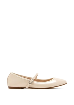 HOUSE OF BALLERINAS patent-leather ballet flats - Neutrals