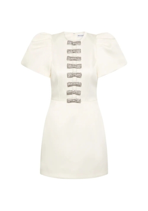 Rebecca Vallance Blaise puff-sleeves mini dress - Neutrals