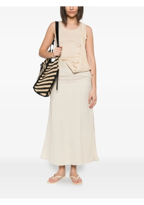 Antonelli Jack panelled A-line midi skirt - Neutrals