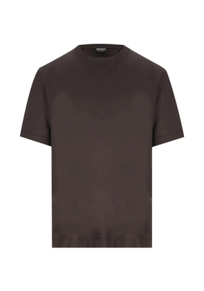 Zegna crew-neck T-shirt - Brown