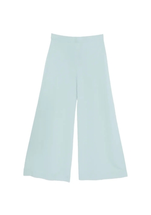 D.Exterior fine-knit wide-leg trousers - Blue