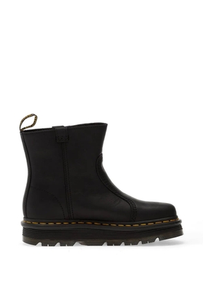 Dr Martens Zebzag contrast-stitch leather boots - Black