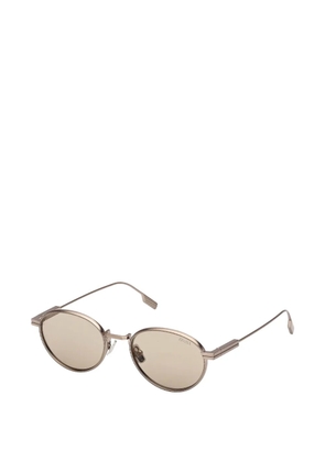 Zegna oval-frame sunglasses - Neutrals