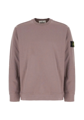 Stone Island logo-patch sweatshirt - Purple