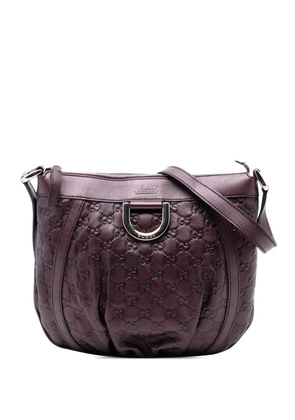 Gucci Pre-Owned 2016-2025 Metallic Guccissima Abbey D Ring crossbody bag - Purple